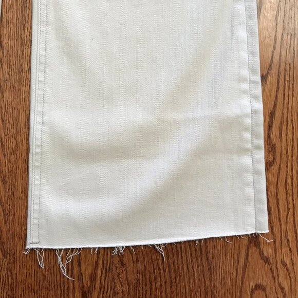 NWT Pistola Lennon Jeans Pants Womens 33 Sandstone Cream Raw Hem Crop Boot NEW - Picture 11 of 13